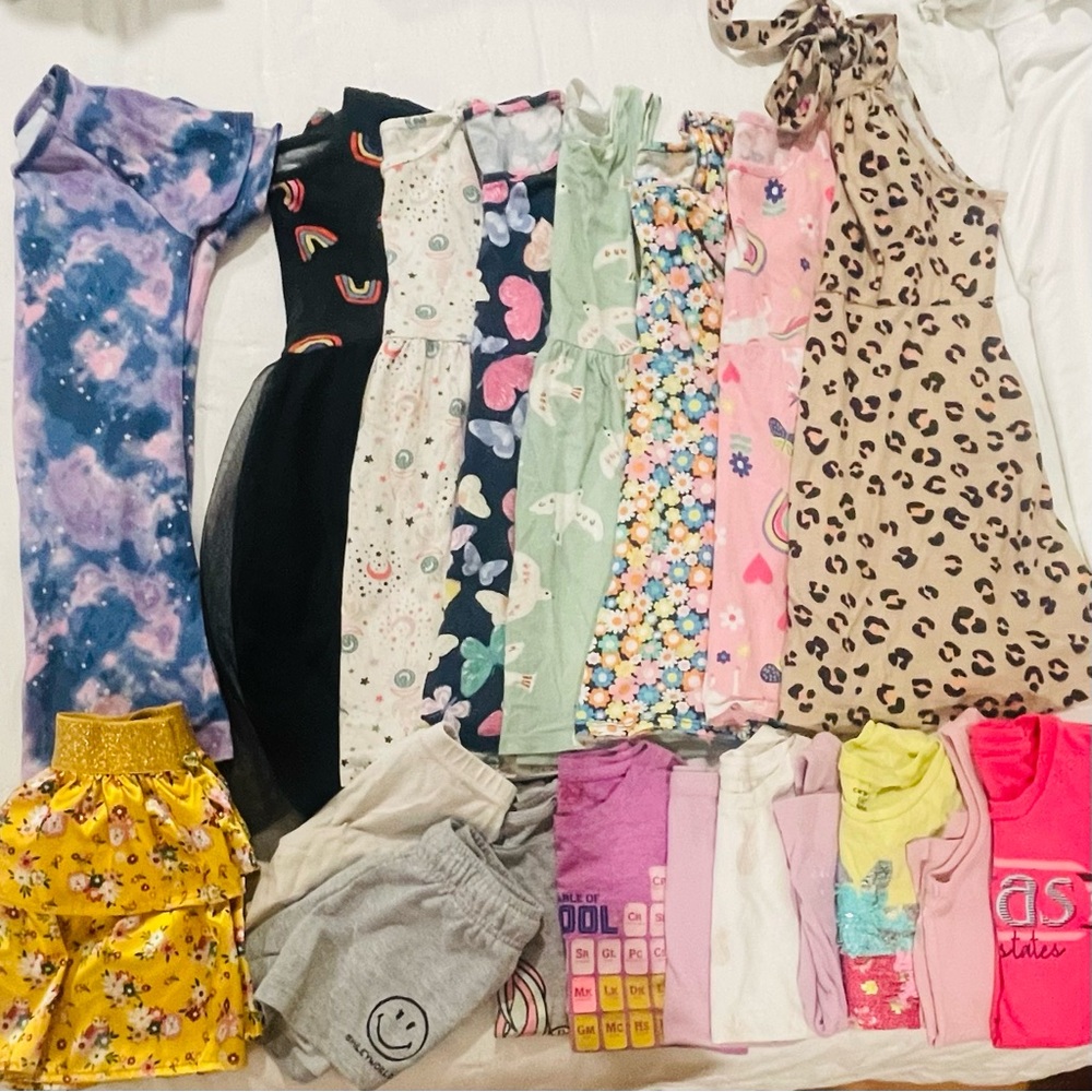 6/6x Girls Summer Clothes Bundle - 19 pieces total